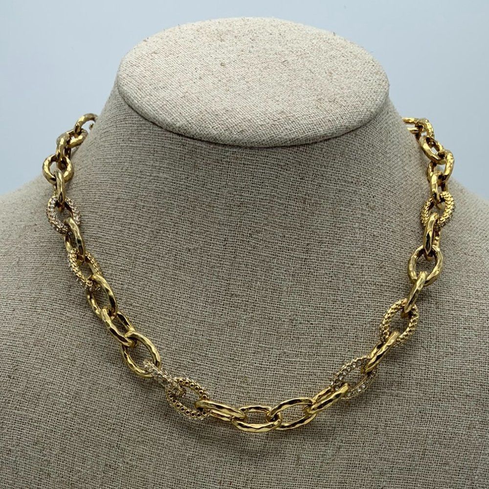 Stella & Dot Christina Link Necklace in Gold